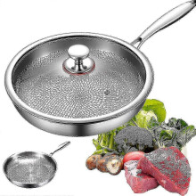 (28CM, B) Titaaninen paistinpannu, tarttumaton, naarmuuntumaton, saatavilla kokoja 26 cm 28 cm, päivittäiseen ruoanlaittoon, kannella tai ilman