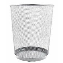 Circular Mesh Wastebasket Trash Can, Waste Basket