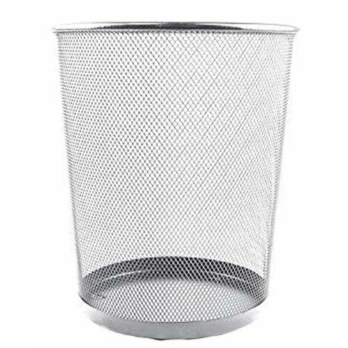 Circular Mesh Wastebasket Trash Can, Waste Basket