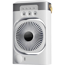 Raffrescatore evaporativo portatile ricaricabile USB da tavolo 3 velocità raffrescamento compatto bianco
