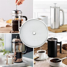 8 Pieces French Press Replacement Parts Stainless Steel Set, 6 Pieces 4in Universal French Press Screen