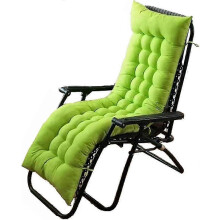 (Green, 125x48x8cm) Almofada para Espreguiçadeira Compatível com Móveis de Jardim, Poliéster, 155x48x8cm, Preto Vermelho Cinza Azul Marinho
