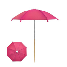 (rose red) Parasol compact pour plantes de balcon, protection solaire et pluie, structure en acier stable, 27 x 35 cm, 11 coloris disponibles