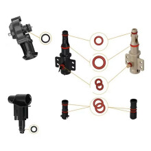 40PCS Sealing O-Ring Maintenance Kit Coffee O-Rings for Support Valve Steam Valve Outlet Valve Compatible for SAECO