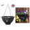 4 Pack-12" BLACK BASKETS W/CHAIN FOR PLANTS FLOWERS HANGING 2