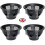 4 Pack-12" BLACK BASKETS W/CHAIN FOR PLANTS FLOWERS HANGING 1