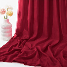 Wedding Arch Draping Fabric 29.5 Inch X 26.25Ft Sheer Curtain Drapes for Wedding Ceremony Wine Red