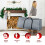 LIVIVO Heavy Duty Christmas Tree Storage Bag 7ft Grey 3