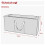 LIVIVO Heavy Duty Christmas Tree Storage Bag 7ft Grey 7