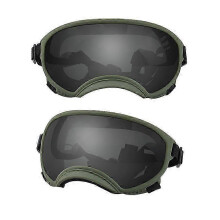 (Green and black, M) Dog Goggles for Puppy and Large Breed with Anti UV and Impact Resistance Adjustable Elastic Sunglasses