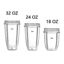 (18OZ) Ersatzbecher kompatibel mit Nutribullet 600W und 900W, 18/24/32 oz Entsafterbecher