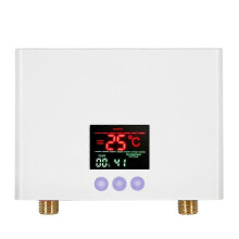 (White) Aquecedor de Água Instantâneo 3KW com Controlo Remoto, LED e Ajuste 30-55C