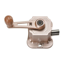 (Champagne Gold) Hand Crank for Clothes Drying Rack, Compatible with Clothing Lift Hanger, Aluminium Alloy with 1.8m Steel Wire