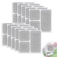 (White, 10pcs) Zestaw naprawczy do siatki z włókna szklanego, 10 łatek, 10 x 10 cm, samoprzylepna siatka