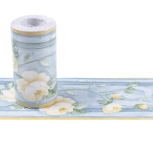(E) Borda de Parede Autoadesiva de PVC, Decorativa para Quarto, Sala, Cozinha, 10 cm x 10 m