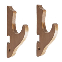 (Walnut Color) Suporte de Parede para Espadas de Madeira para Colecionadores e Exposições Preto