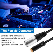 0. Wire 3 Pin Xlr Male to 3.5Mm Female Audio Connector Stereo Microphone Adapter