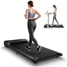 Walking Pad Treadmill, 6km/h Under Desk Treadmill for Home, 2.5HP Quiet Portable Electric Running Pad