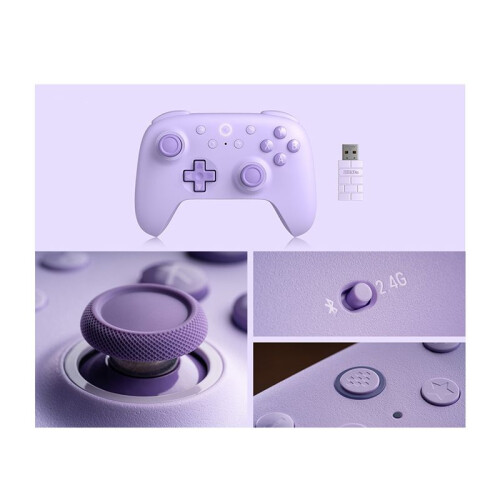 8BitDo Wireless 2.4G Gaming Controller with Hall Effect Joystick for PC  Raspberry Pi Android, 1