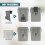 GEEZY GEEZY Hanging Kitchen Waste Bin 3L Over Door Compost Caddy Food Waste Trash Can Pot 5