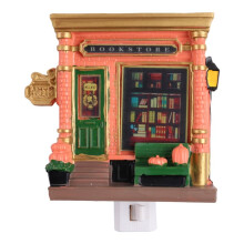 US PLUG,Bookstore WallFlower Projector Nightlight,Night Lights Book-Themed Projection Room Decor for Home Party Decor