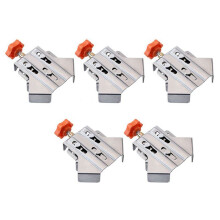 5Pcs 90 Right Angle Clamp Quick Positioning Clamp Open Type Fixing Clips Stainless Steel Locator Fixing Clamp Clips