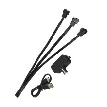 Controlador de Velocidade PWM 4Pin PWM Fan Governor PWM Governor USB TYPE-C Fonte de AlimentaçãO DIY Watercooling Cooler OpçãO A