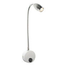 Reading Light LED Hose Spotlight Hose Wall Lamp Gooseneck Lamp Touch Control for Bedside Reading Warm Light EU Plug