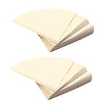 80X Filter Cup Special 102 Coffee Filter Paper Coffee Filter Papers Unbleached Wooden Drip Paper Cone Shape