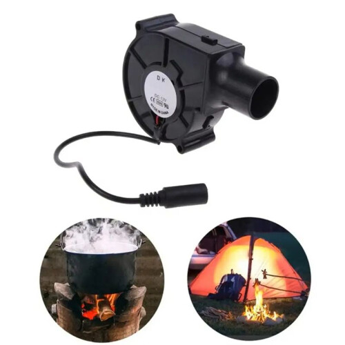 EU Plug BBQ Fan Air Blower High Velocity Air Mover Quiet  Powered Fan Variable Speed Controller Picnic Barbecue Tool 2