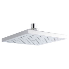 Balterley Swinscoe Square Easyclean Fixed Shower Head 200mm, Modern Design, High Flow - Chrome Finish