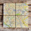 OS Map Ceramic Four Coaster Set Yorkshire Dales National Park Other Bo 1