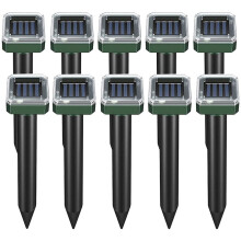 Mole Repellent Squirrel Repellent 10 Pack Ultrasonic Snake Repellent Repeller Sonic Mole Deterrent Spikes