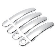 8PCS for 4 MK4/Rabbit A4 1J 1997-2006 Door Handle Cover Trim Chrome Car Door Handle Covers 2 Holes