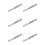 6X Permanente Autoband Metaal Lakstift  Wit 1