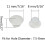100pcs 8mm White Plastic Plugs - Hole Plugs Snap-in Locking 3