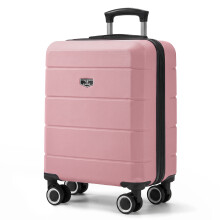 LUGG 15 Inch Jetset Lightweight Travel Cabin Bag ABS Shell Protection 45x36x20cm, Rose Gold