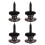 4PCS Wool Copper Guitar Strap Lock Locking Pegs Pins Mushroom Shape End Button for Acoustic Classical Guitar Black 1