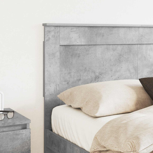 VidaXL vidaXL Headboard with Headboard Concrete Grey 135 cm Engineered Wood 1