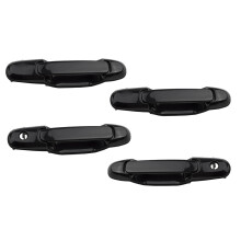 Front Rear Left Right Outside Exterior Door Handle Set of 4Pcs for 1998-2003 Sienna Black 69220-08010 69230-08010