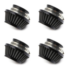4X Filtro de Ar 42 mm para Kit de Atualização de Moto de Bolso 47cc 49cc ATV Quad Filtro de Ar de Alumínio Preto