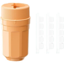 Vassoio per cubetti di ghiaccio riutilizzabile con coperchio e contenitore, impilabile, con sistema di sgancio facile.