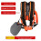 Universal Adjustable Padded Trimmer Shoulder Strap Double Shoulder Weed Eater Brush Harness for String Trimmer Orange 3