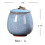 (deep blue, L) Sealed Ceramic Ash Urn for Small Pet Cremation Ashes Home Keepsake 4