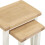 Seconique Windsor Nest Of 2 Tables - Ivory/Oak 6