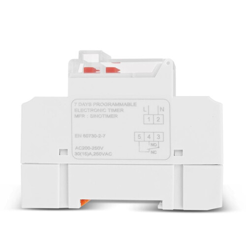TM919B 30A Heavy-Duty Programmable Timer ,Digital Weekly DIN Rail Timer with LCD,16 /Off Settings, 5000W 1