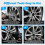 22pcs Car Locking Wheel Nut Removal Tool Key Socket Anti-Theft Screw Sleeve for  Type A -X 4