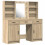 VidaXL vidaXL Dressing Table Set with Drawer 3 pcs Sonoma Oak Engineered Wood 3
