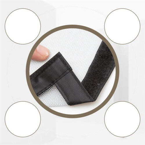 Self-Adhesive Mosquito Net for Windows, Easy Install No-Drill Curtain, Multi-Size 200x100cm 2