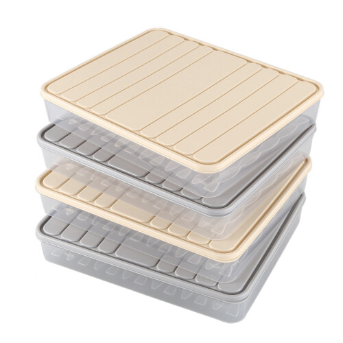 8 Pcs Set Refrigerator Food Preservation Storage Box Plastic Freezer Space Saver Food Container Organization Rack 1